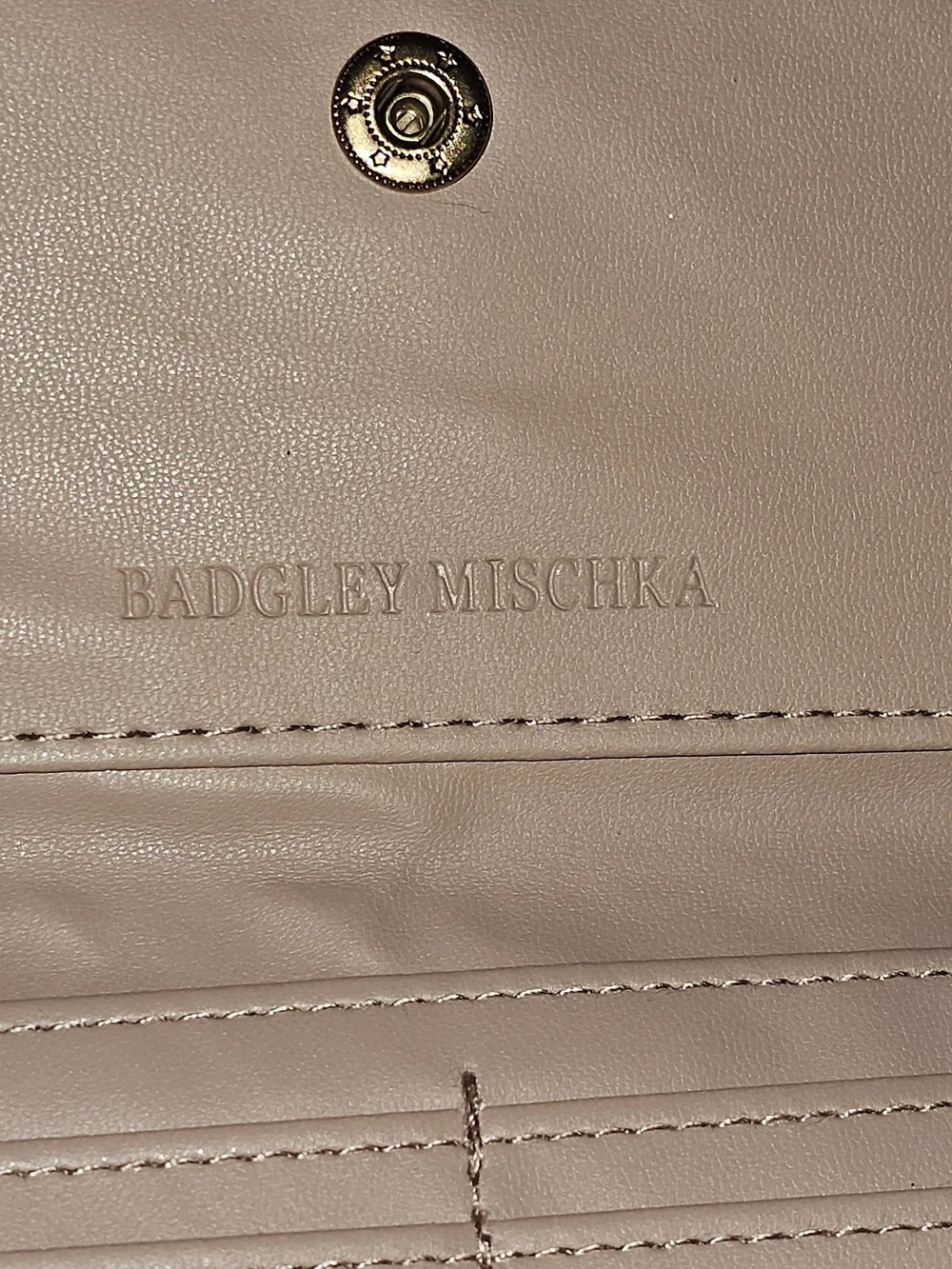 Badgley Mischka Quilted Card Wallet. Vegan Leather (Pick 1)